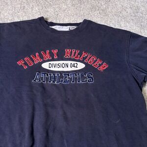 Tommy Hilfiger Athletics Division 042 Blue Sweatshirt Men's XL Retro‎ Pullover